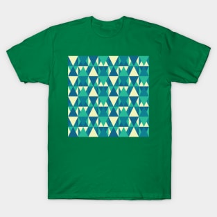 Forest Green Abract Pattern T-Shirt